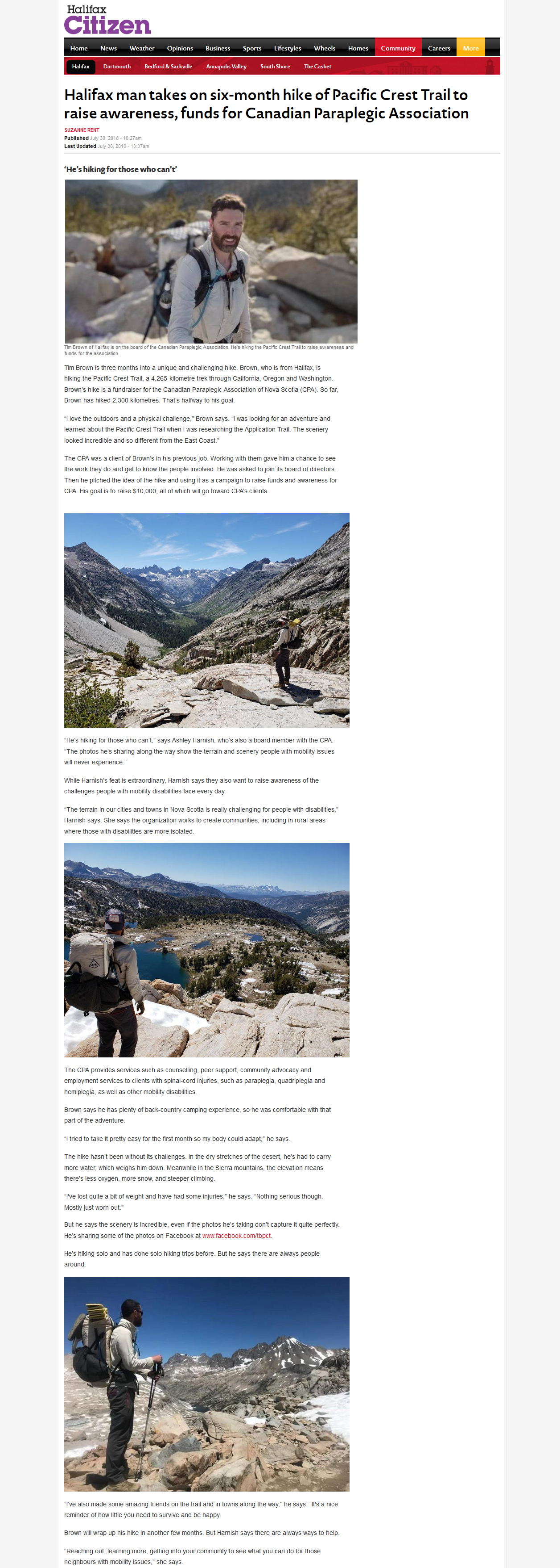 article about Tim Brown